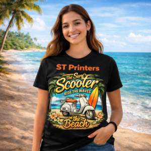 Black Polyester T-Shirt